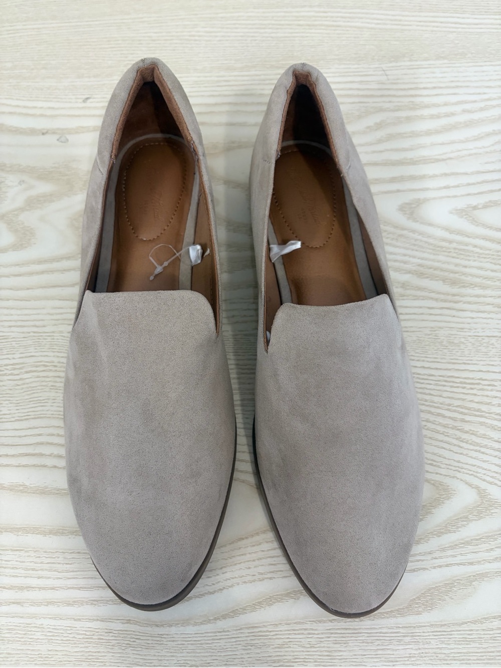 Universal Thread Women's Suede Slip-On Loafers in Beige Taupe